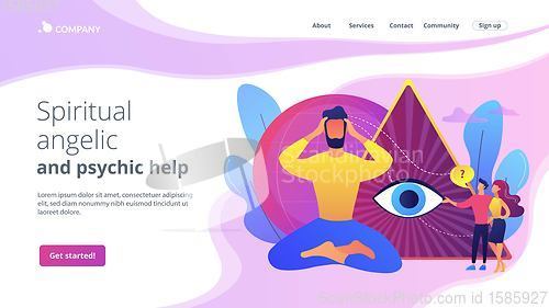 Image of Clairvoyance ability concept landing page