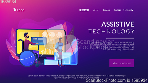 Image of Assistive technology concept landing page