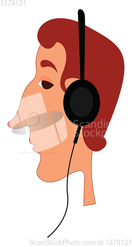 Image of Headphone, vector or color illustration.