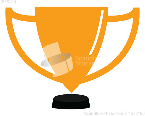 Image of Gold cup, vector or color illustration.