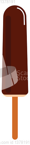 Image of Chocolate ice cream candy, vector or color illustration.
