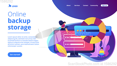 Image of Backup server concept landing page.