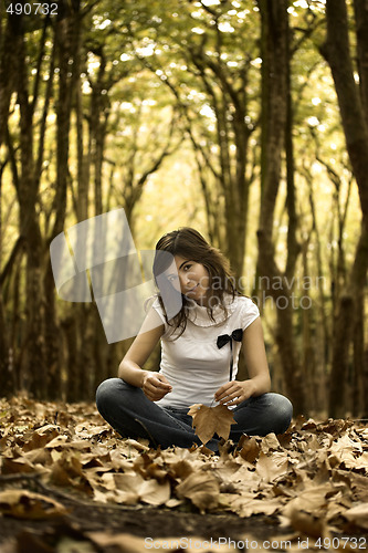 Image of Woman in the park