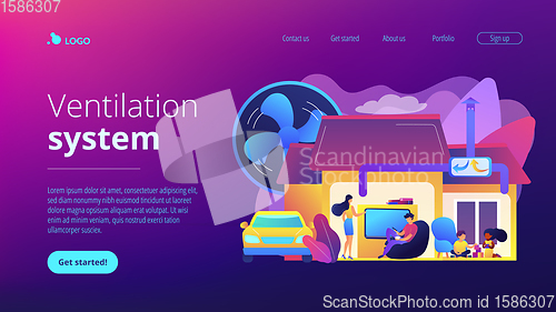 Image of Ventilation system concept landing page.