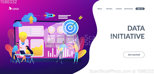 Image of Data initiative concept landing page.