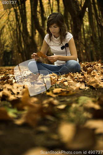 Image of Woman in the park