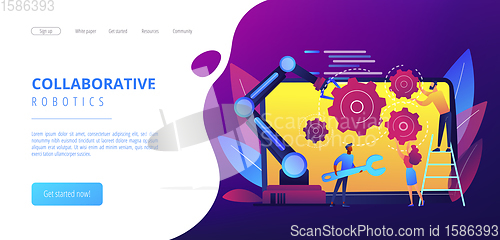 Image of Collaborative robotics concept landing page.