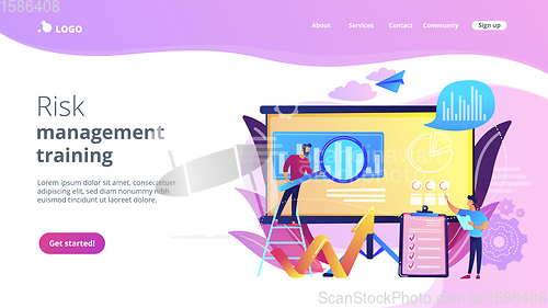 Image of Risk managementconcept landing page.