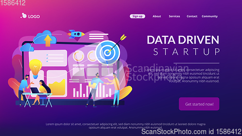 Image of Data initiative concept landing page.