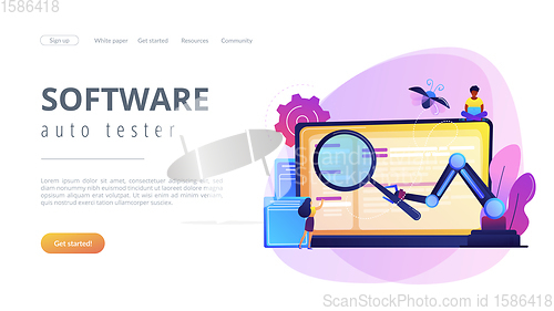 Image of Automated testing concept landing page.