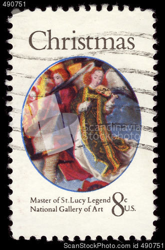 Image of Christmas postage stamp