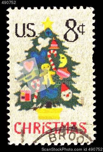 Image of Christmas postage stamp