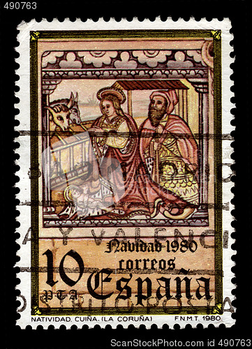 Image of Christmas postage stamp