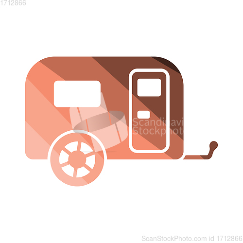 Image of Camping family caravan car  icon