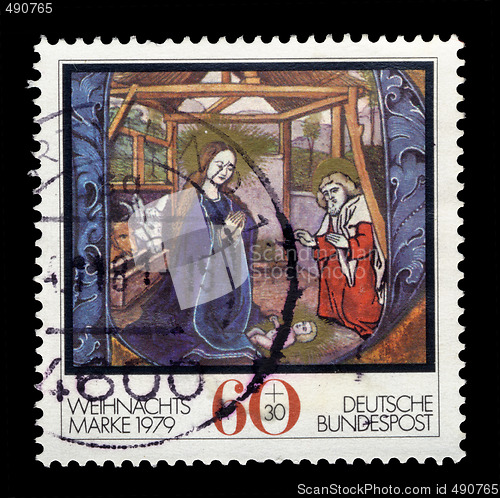 Image of Christmas postage stamp