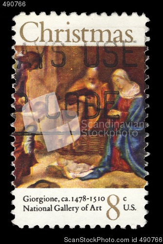 Image of Christmas postage stamp