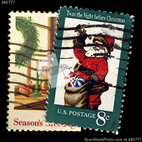 Image of Christmas postage stamp