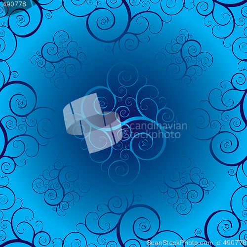 Image of seamless twisted blue