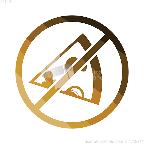 Image of Prohibited pizza icon