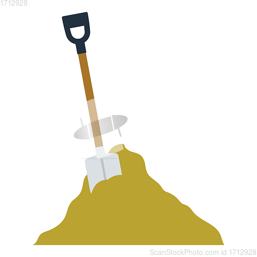 Image of Icon of Construction shovel and sand