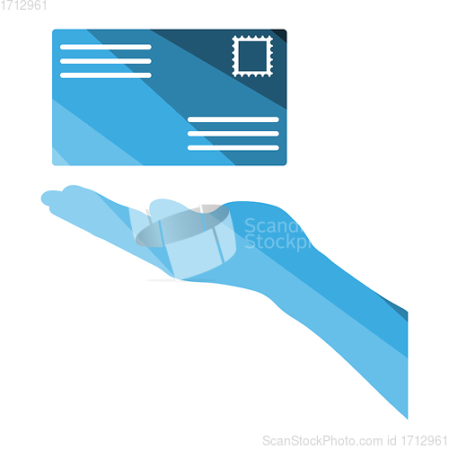Image of Hand holding letter icon