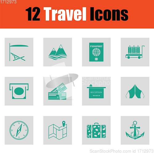 Image of Travel icon set