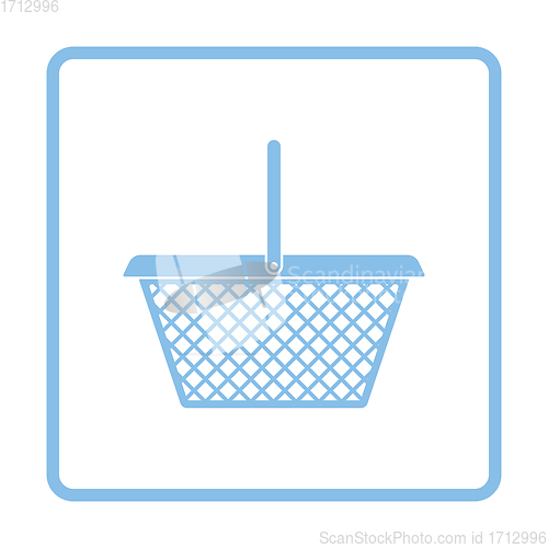 Image of Supermarket shoping basket icon