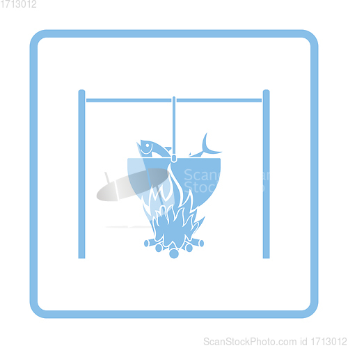 Image of Icon of fire and fishing pot