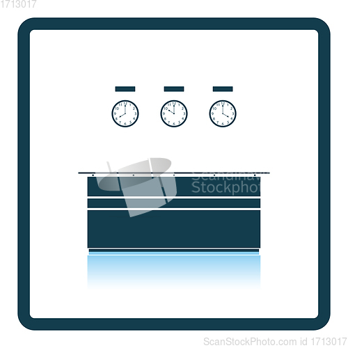 Image of Office reception desk icon