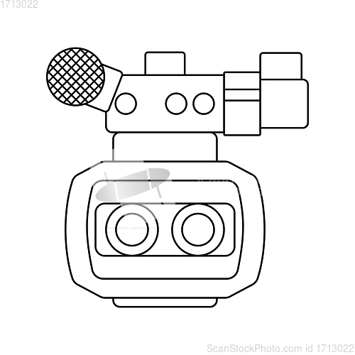 Image of 3d movie camera icon