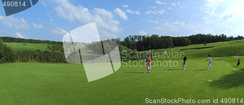 Image of Panorama of golf course