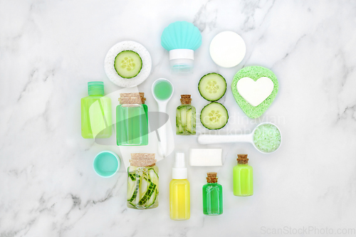 Image of Natural Organic Cucumber Beauty Products