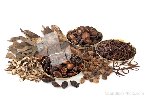 Image of Chinese Herbs and Spice Traditional Herbal Medicine