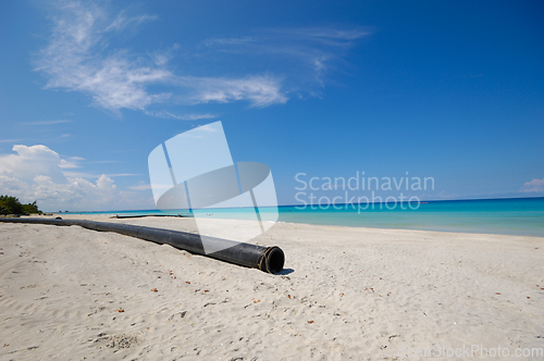 Image of Beach with pipeline at Varadero Cuba