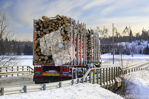 Image of Logging Truck on Smaii Bridge