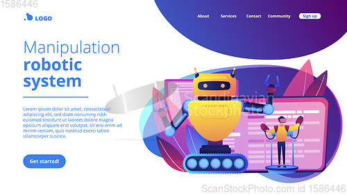 Image of Remotely operated robots concept landing page.