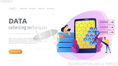 Image of Data mining concept landing page.