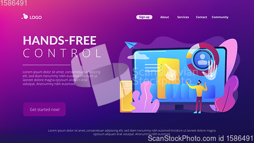 Image of Gesture recognition concept landing page.