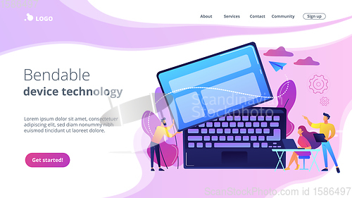 Image of Detachable device technology concept landing page.