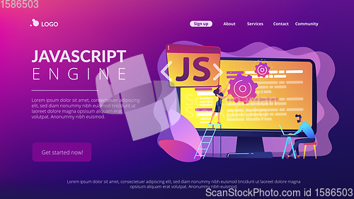 Image of JavaScript concept landing page.