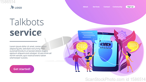 Image of Chatbot AIconcept landing page.