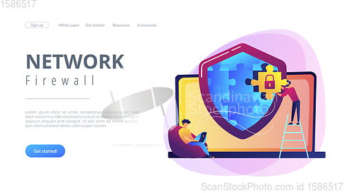 Image of Firewall concept landing page.