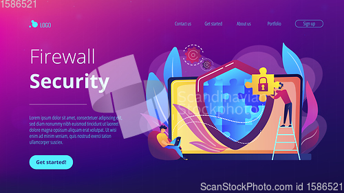 Image of Firewall concept landing page.