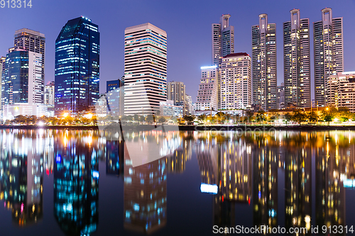 Image of Bangkok city at night