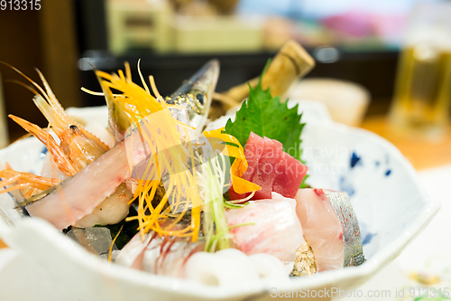 Image of Japanese seafood sashimi