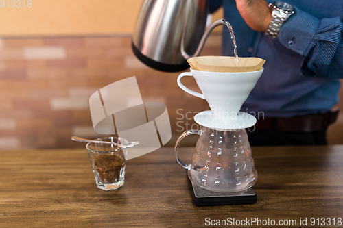 Image of Hand drip coffee