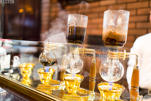 Image of Siphon Coffee Brewing for hot coffee