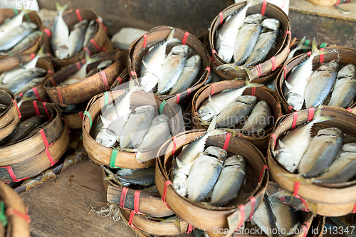 Image of Mackerel fish in wet market