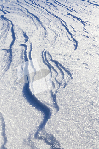 Image of Snow drifts in winter