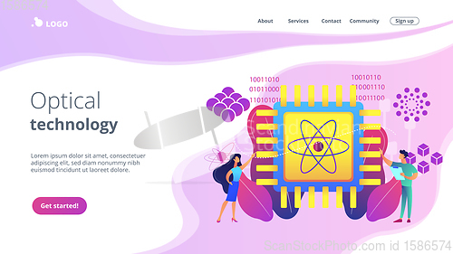 Image of Optical technology concept landing page.